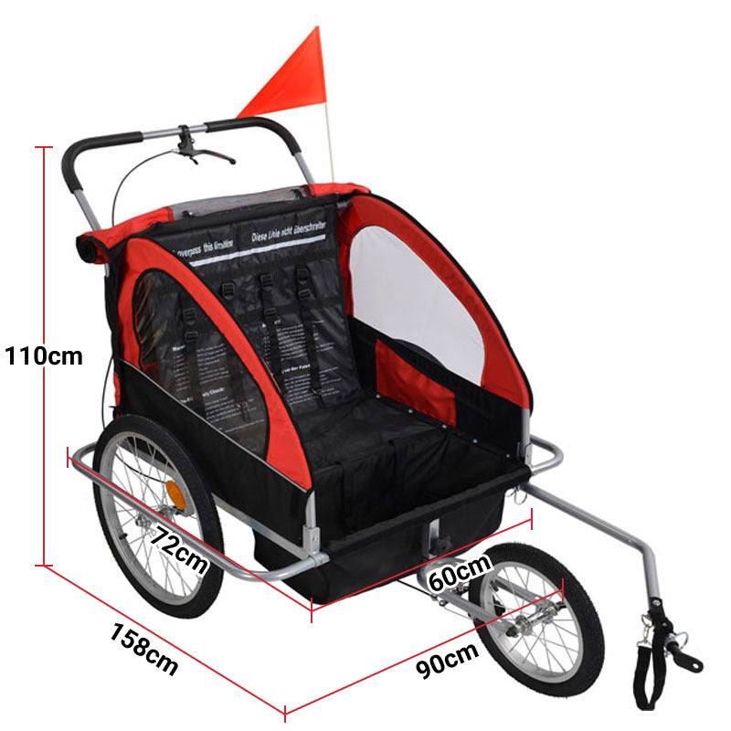 Klappbarer Fahrrad-Kinderanhänger - ESOMOTO